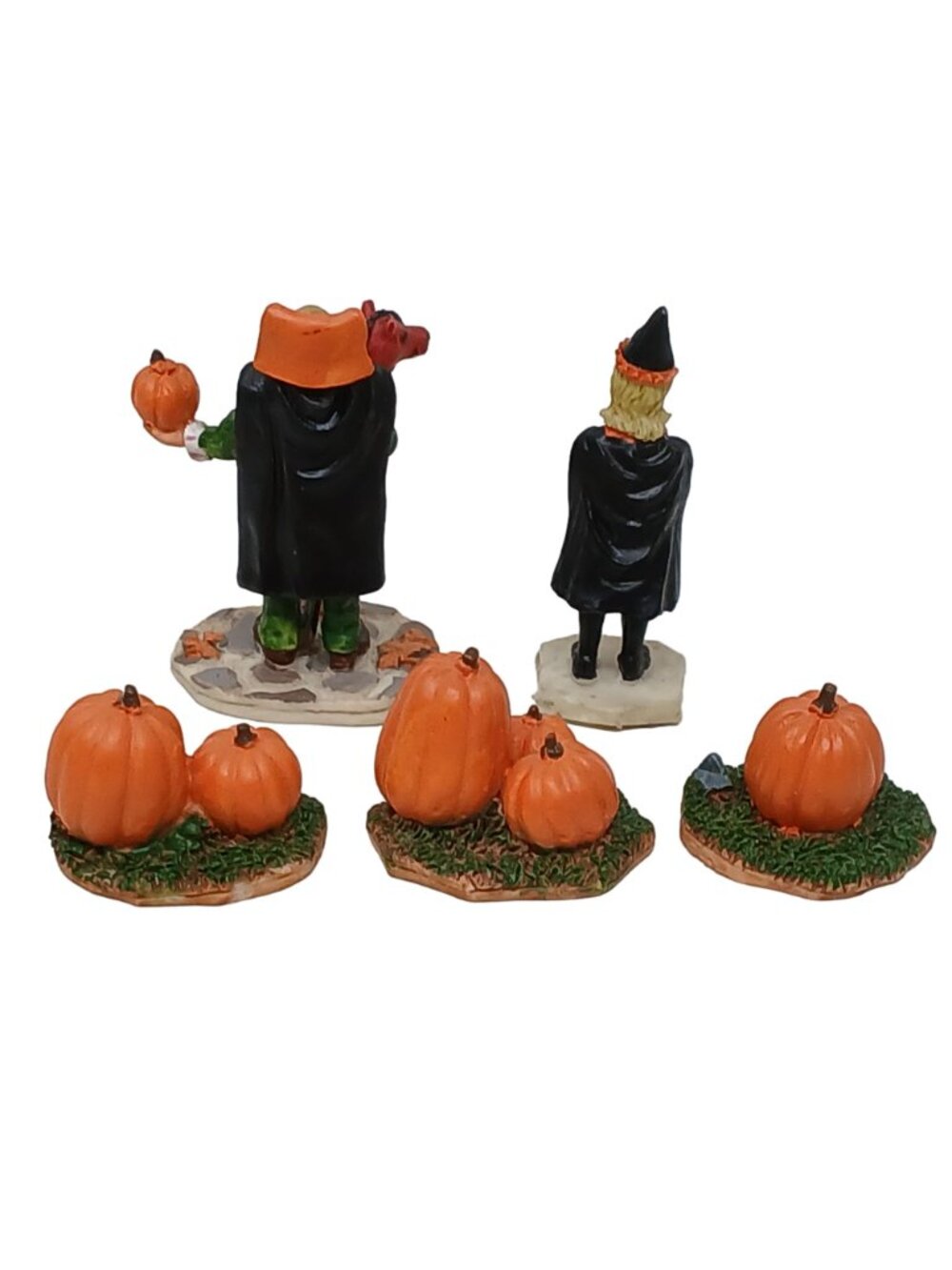 Lemax Halloween Figurines Set Witch Headless Horseman Pumpkins #G-M3 - Picture 8 of 8